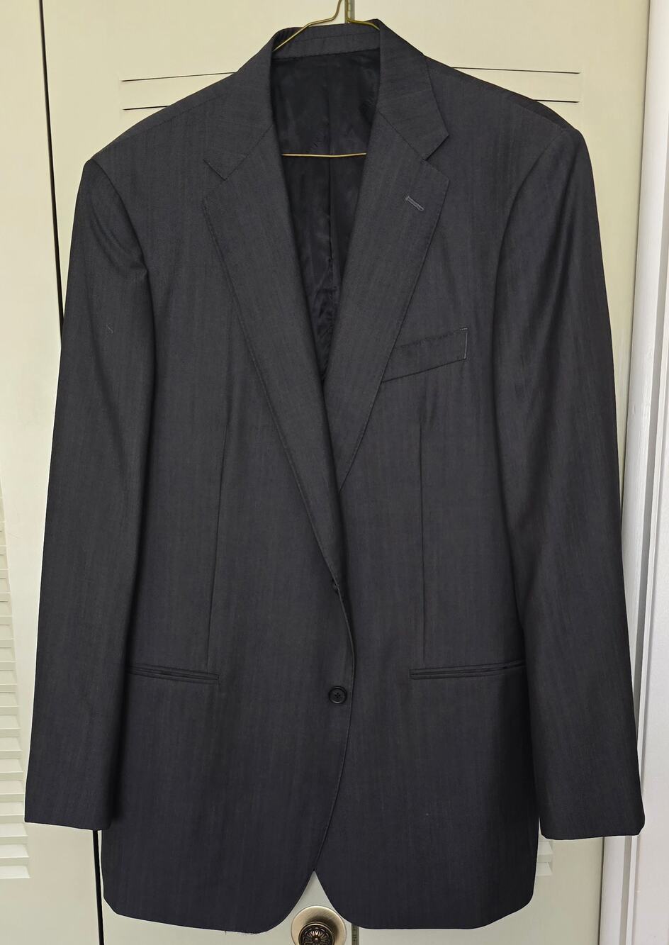 Gianfranco Ferre Dark Grey Wool Jacket  Made in Italy
